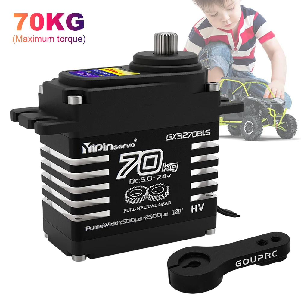 Rc Car Servo - 1/2 Stück 70KG Hochdrehmoment Bürstenloser Motor