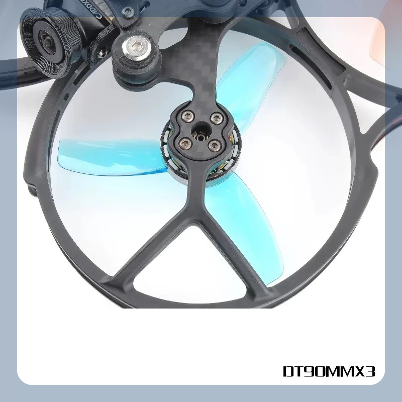 Drone Rcs - HQProp 3,5-Zoll 3-Blatt-Propeller T90 DT90mm×3 Blau