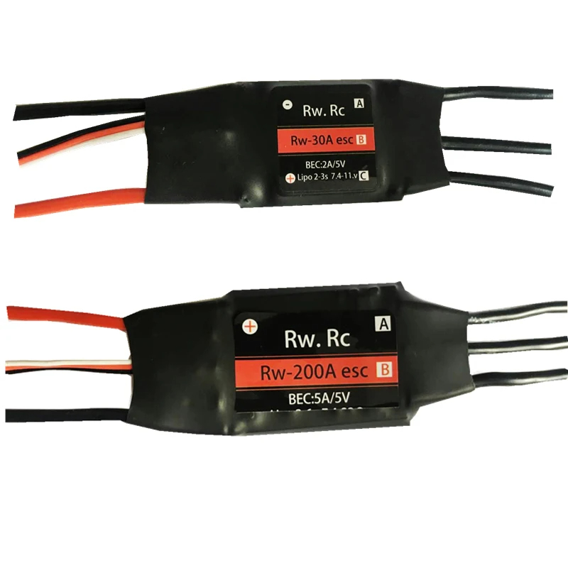 Rc Boat Brushless Motor - Rw. rc 2-6s 30a/50a/70a/125a/200a esc 5v/2a