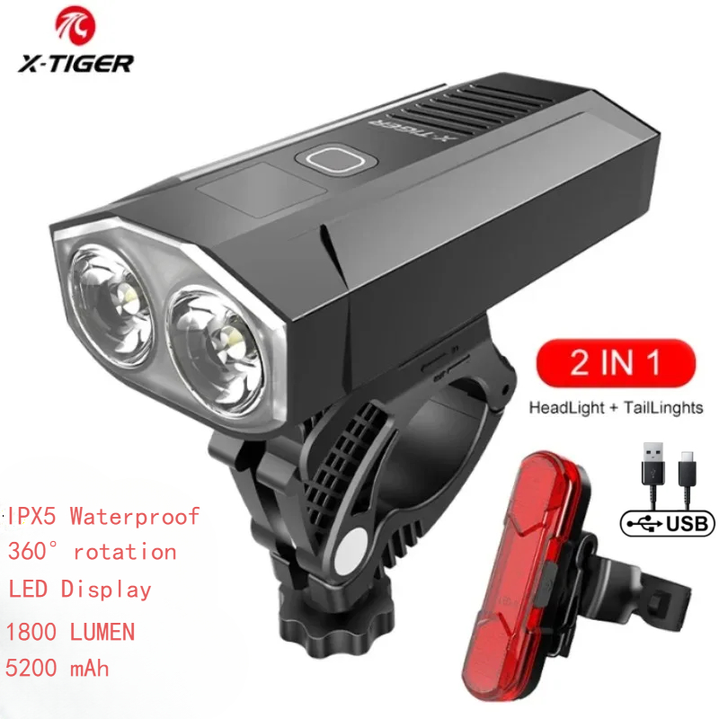 Drone Keh Rc K11 Turbo - X-Tiger Fahrradlicht Scheinwerfer Fahrradlampen-Set Wasserdicht wiederaufladbar