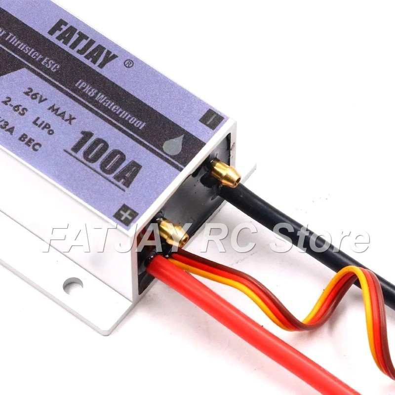 Rc Boat Brushless Motor - FATJAY 100A Bürstenloser Elektronischer Geschwindigkeitsregler 6S