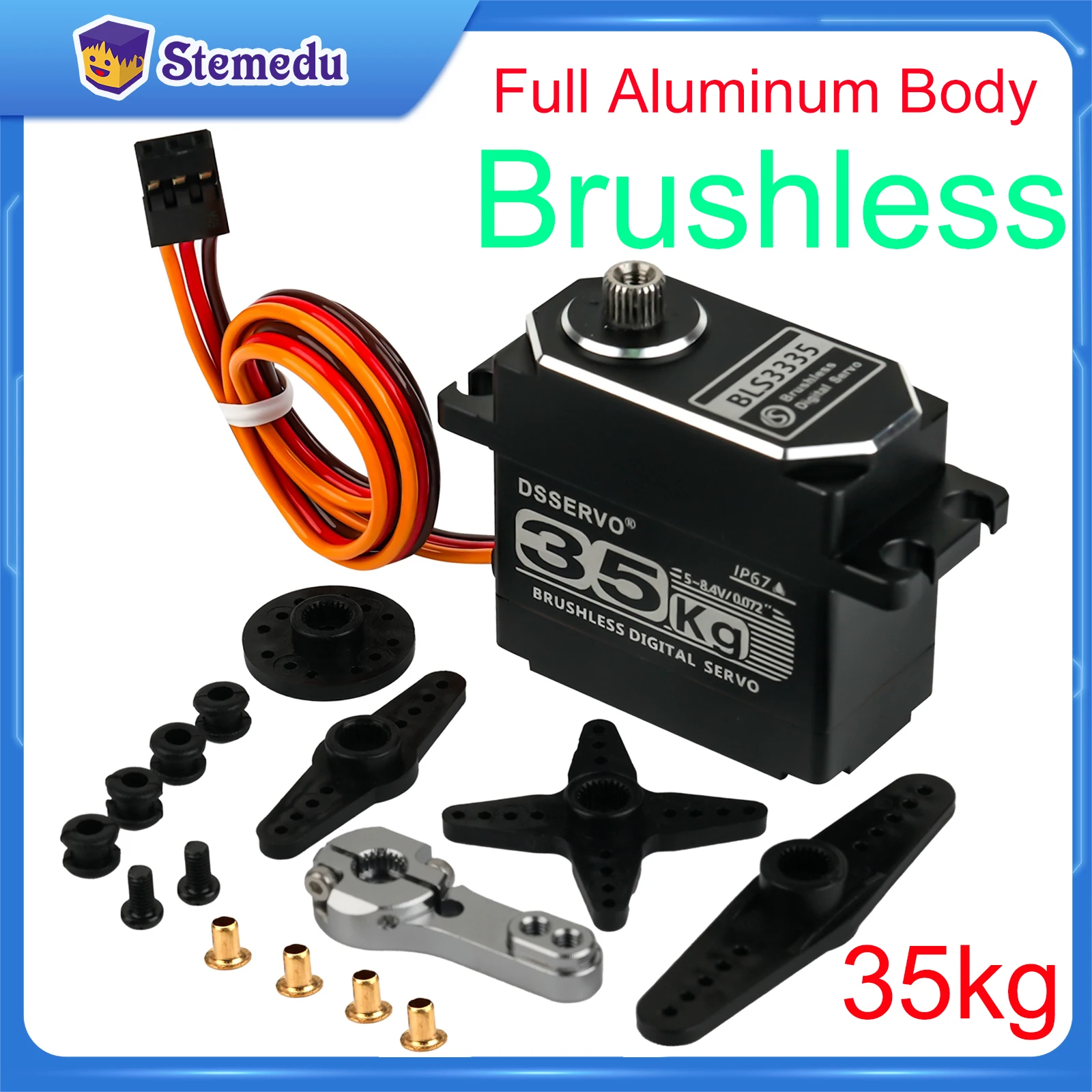 Rc Car Servo - 35 kg BLS3335 Digitaler Servomotor Hochgeschwindigkeitsbürstenlos