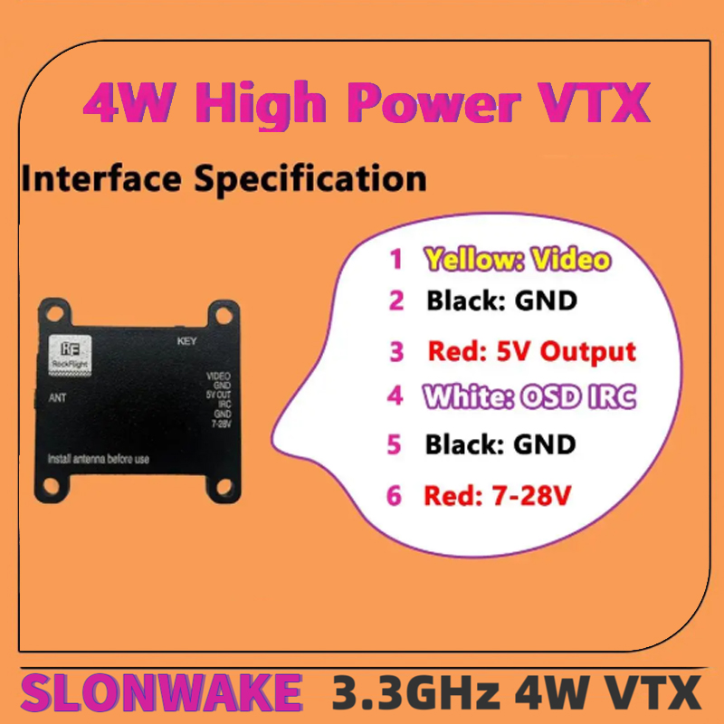 SLONWAKE FPV 3.3G 16CH 4000mW  – Drone Rc Controller Bewertung und Preis