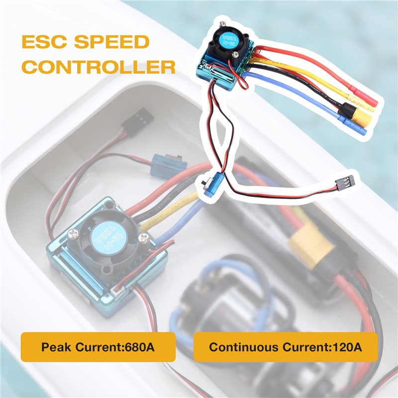WOWFU-120A Bürstenloser ESC-Ge – Rc Boat Brushless Motor Bewertung und Preis