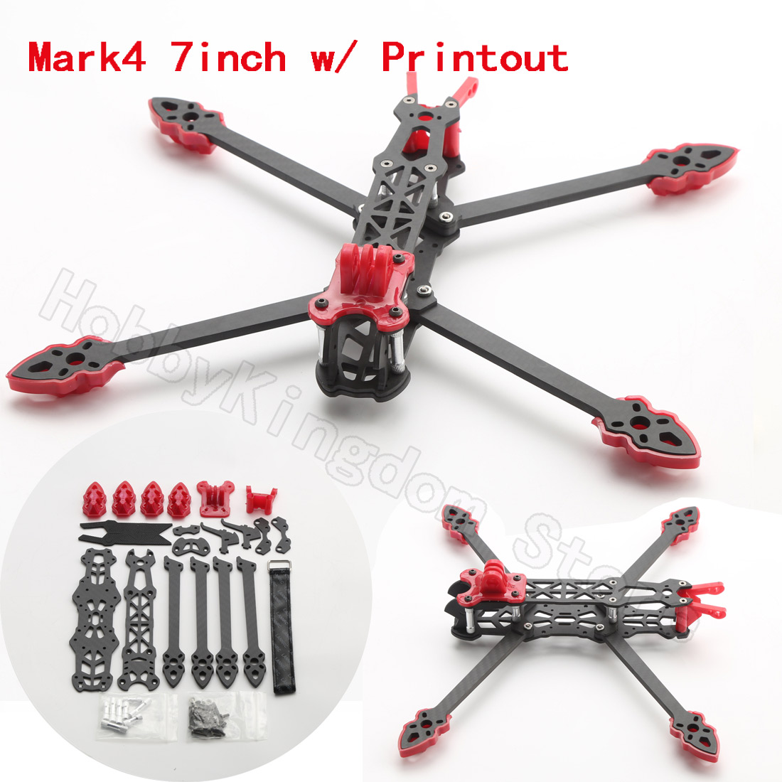 Mark4 7 zoll fpv drone rahmen  – Carbon Fiber Drone Arm Bewertung und Preis