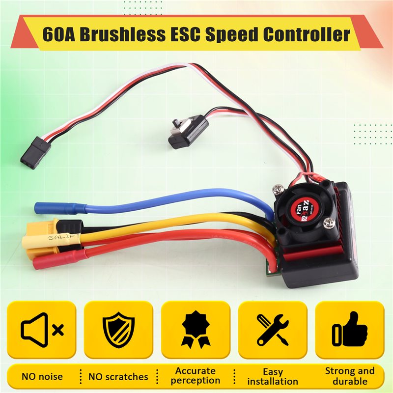 AINY-60A Bürstenloser ESC-Gesc – Rc Boat Brushless Motor Bewertung und Preis