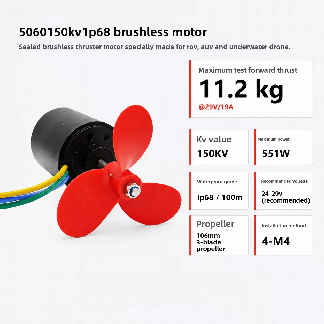 A5060 Wasserdichter bürstenlos – Rc Boat Brushless Motor Bewertung und Preis