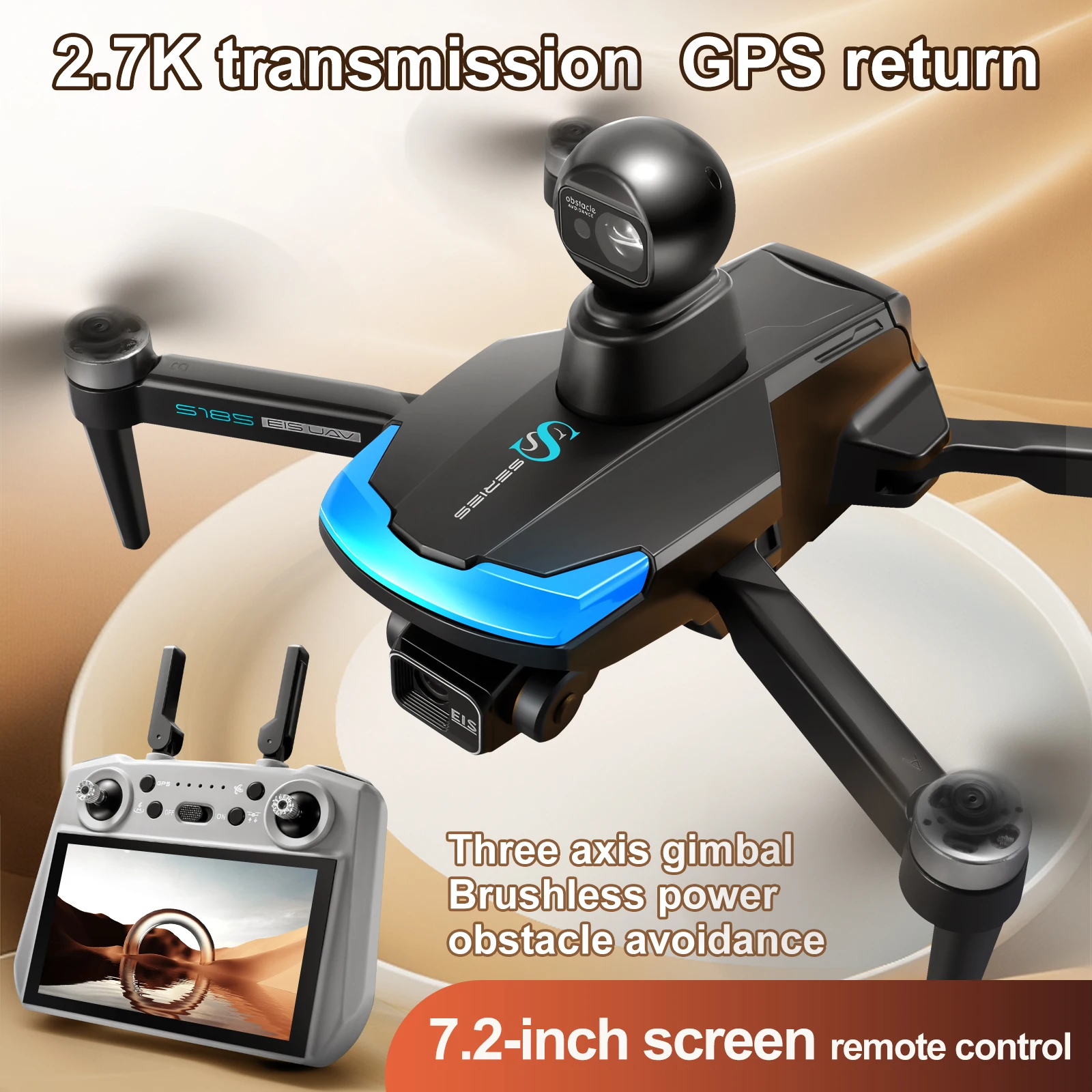 S185 Professionelle Drohne 2,7 – Drone Gps Rc Tt36 Bewertung und Preis