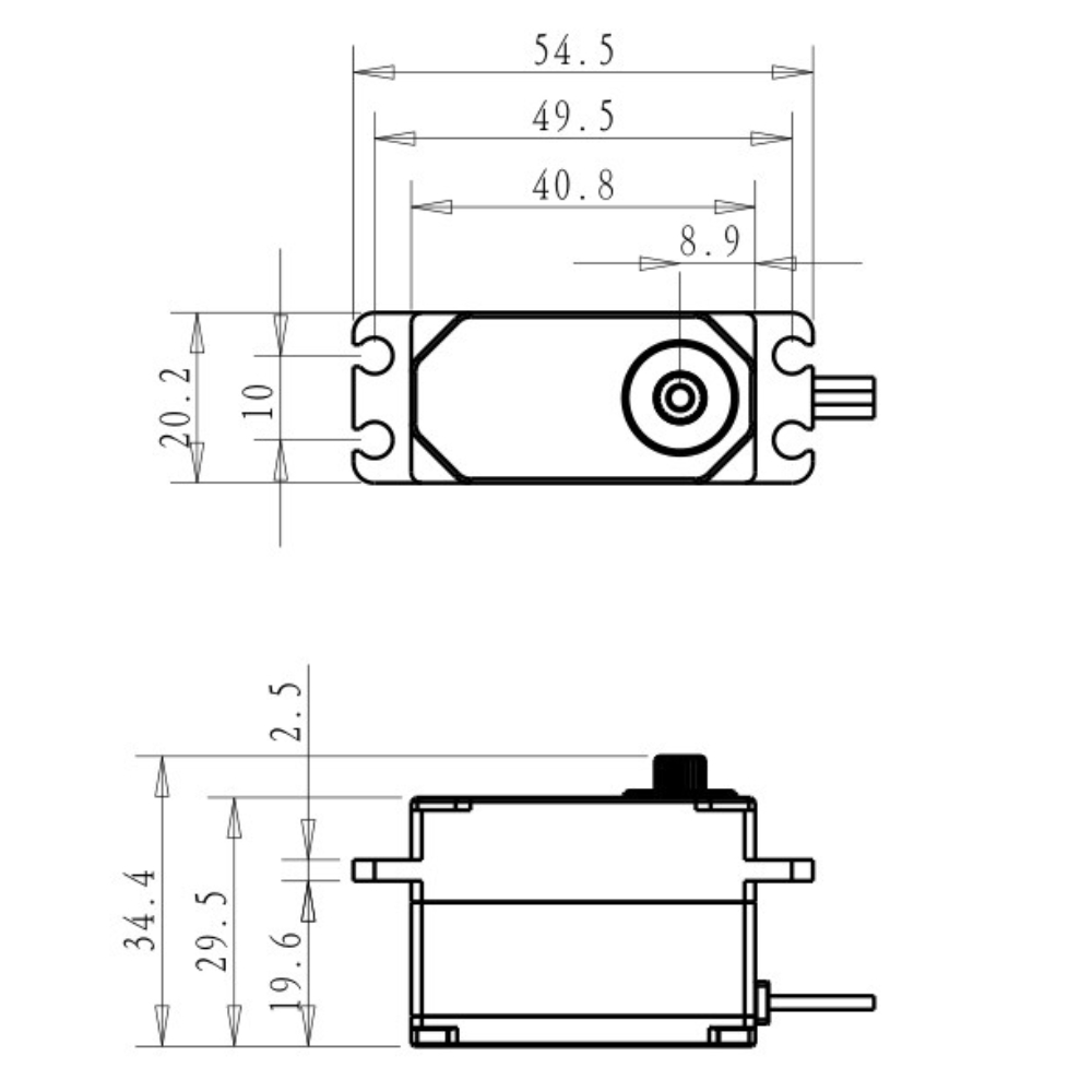 Dsservo BLS4355 55KG Flaches V – Rc Car Servo Bewertung und Preis