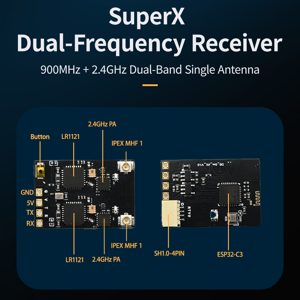 HPXGRC Super X Dual ELRS Empfä – Drone Rc Frequency Bewertung und Preis
