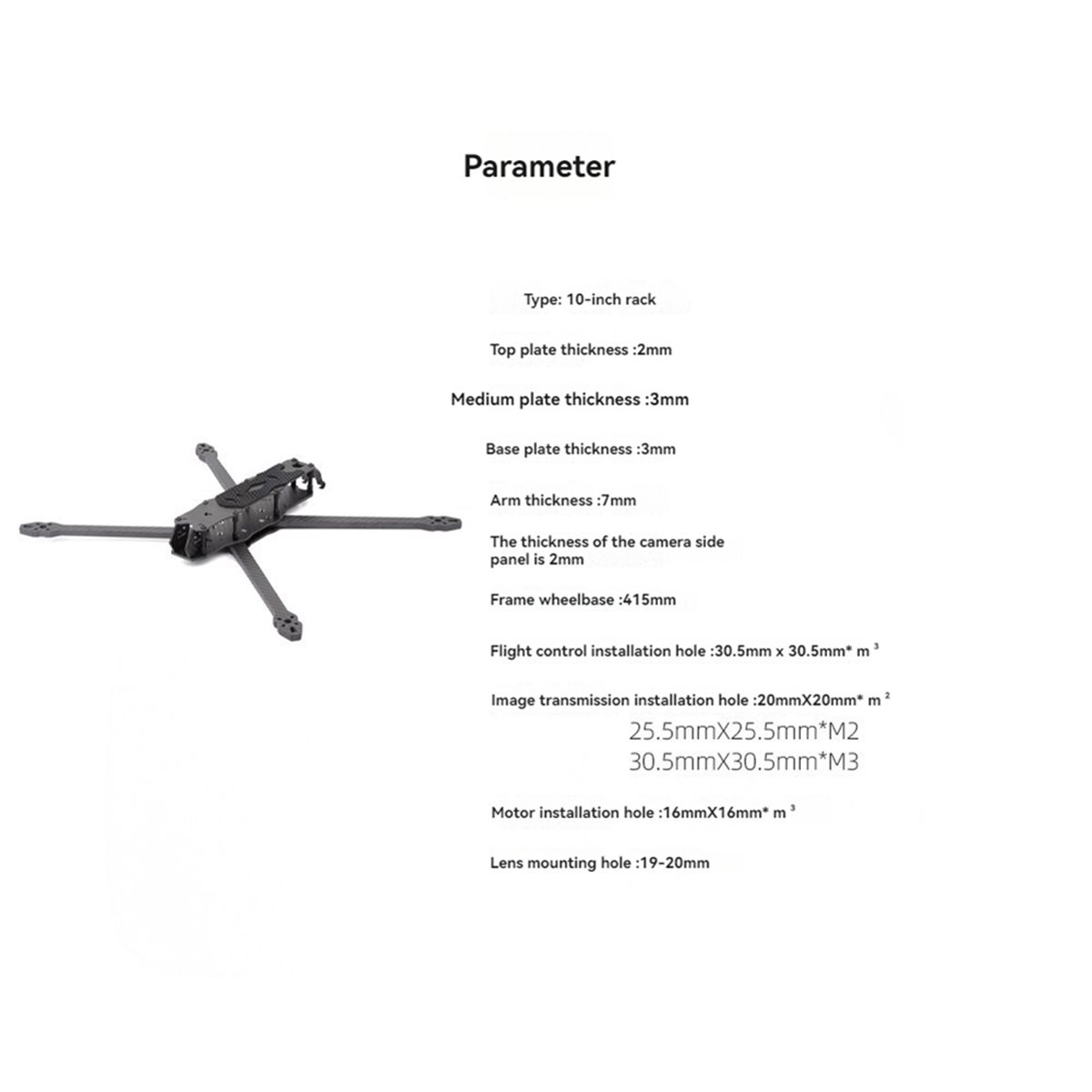 L70A MY10 10 Zoll FPV Drohnen- – Carbon Fiber Drone Arm Bewertung und Preis