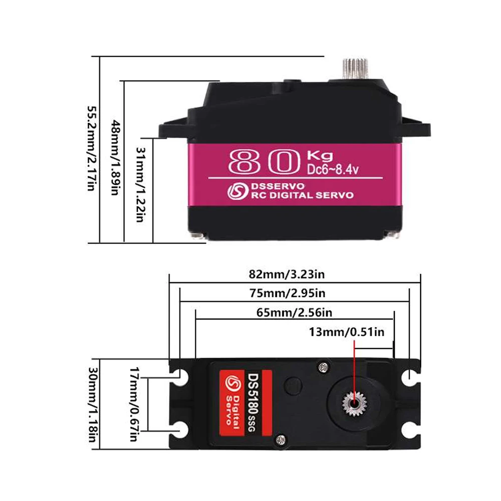 Dsservo Wasserdicht DS5180 80  – Rc Car Servo Bewertung und Preis