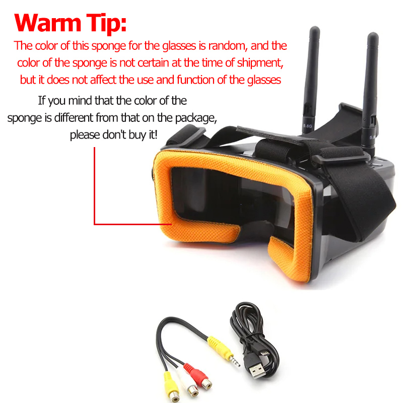 VR009 FPV-Videobrille, 3 Zoll, – Nano Quad Fpv Bewertung und Preis