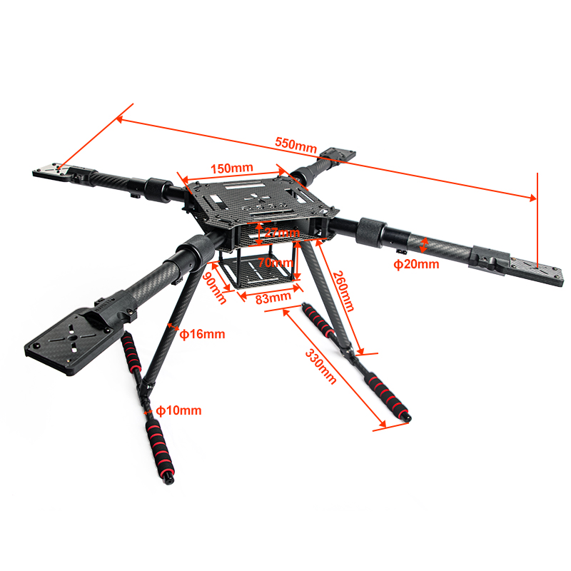 Klappbares Drohnenrahmen-Kit a – Carbon Fiber Drone Arm Bewertung und Preis